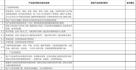 投标产品技术说明文件是什么,招投标工程主要技术说明及材料品牌的要求