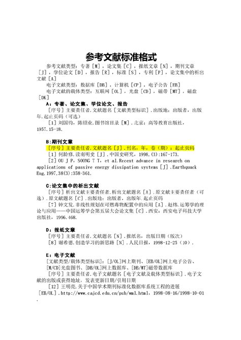 引用标准怎么在参考文献中格式,参考文献中引用标准的格式是什么意思