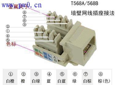 接网线水晶头图解,网线水晶头接法顺序