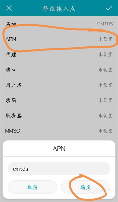 电信手机最快网速的APN接入点设置,cmtds