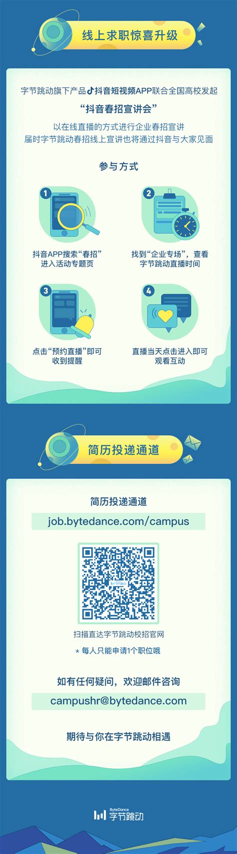 字节跳动招聘,春季校园招聘全面启动